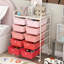 Nally 10 Drawer Storage Drawer with Locking Wheels-368105016