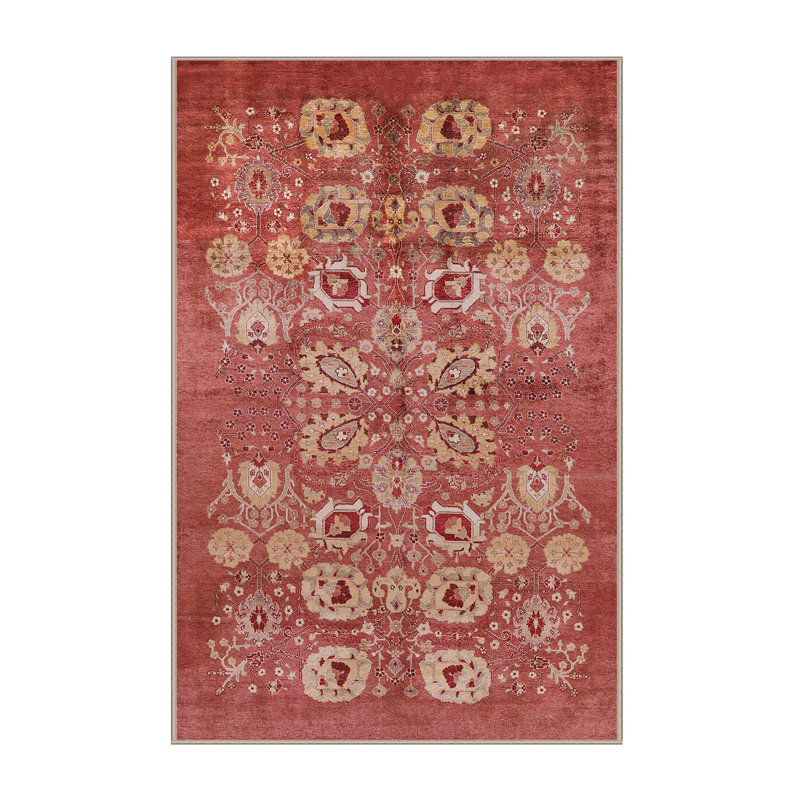 Tapis oriental rouge / beige, Rectangle 7 pi x 9 pi