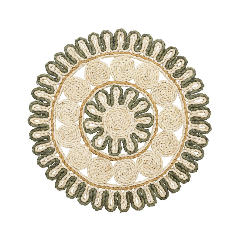 Casbah Placemat, Natural/Green