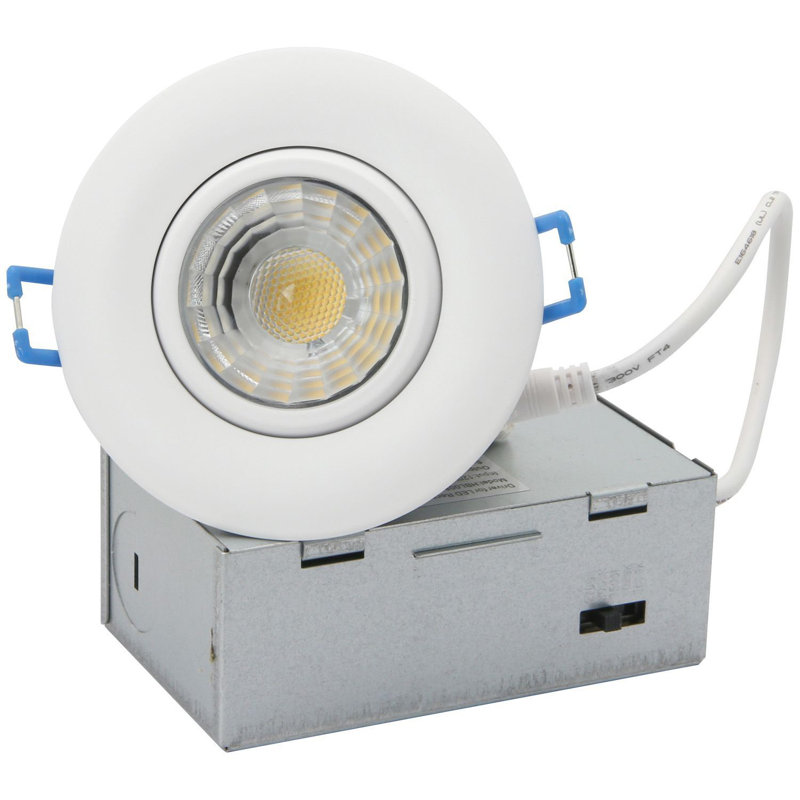 3.25'' Selectable Color Temperature Dimmable IC Rated Standard Recessed Lighting Kit