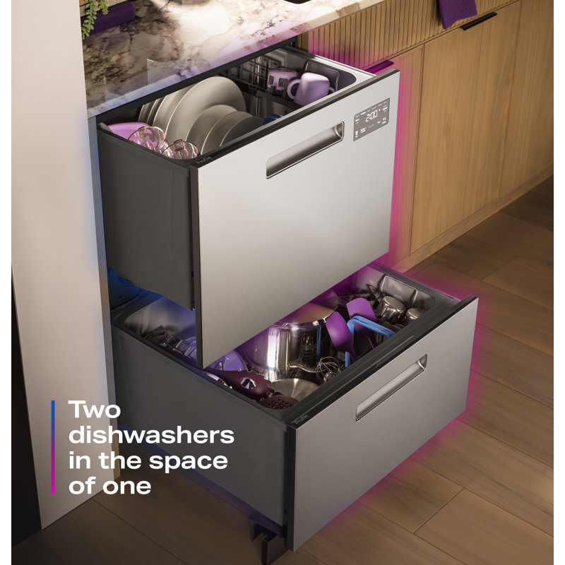 GE Profile Dishwasher Double Drawer