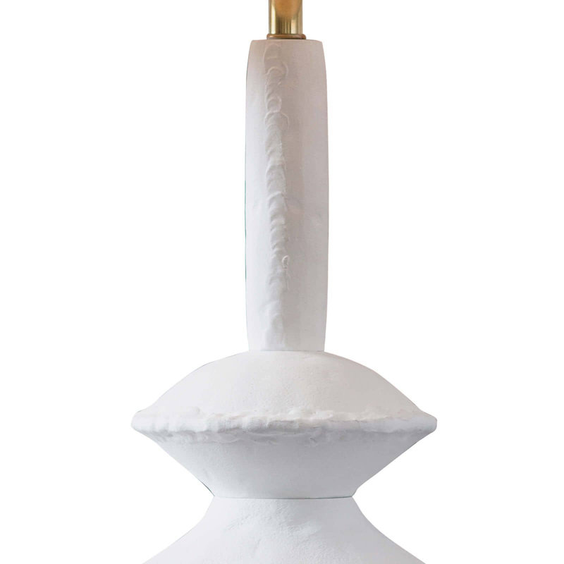 Elegant Hope 28" White Table Lamp with Linen Shade and Brass Accents