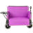 3-in-1 Collapsible Wagon Converts to Bench Convertible Folding Wagon Cart with Rear-Mounted Folding Tabletop, 500lbs Heavy-Duty, 180L Capacity for Camping, Beach, Garden, Fishing-Purple-136128579