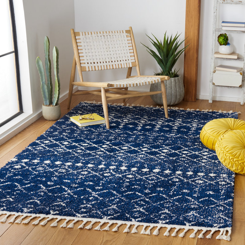 Tapis à poils longs Akifa, Rectangle 9 pi x 12 pi