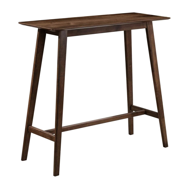 Table rectangulaire en noyer naturel pour un usage quotidien Placage spacieux Divertissant et socialisant