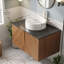 Meuble-lavabo mural simple 29,92 po avec plateau en marbre-286578155