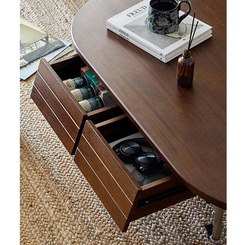 Table basse ovale