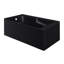 Baignoire d'angle Voltaire 60 x 32 avec tablier et bonde à gauche, noir mat-106276087-106276089