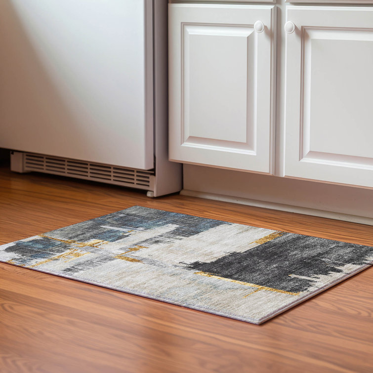 Premium Machine Washable Mayfield Charcoal Rug