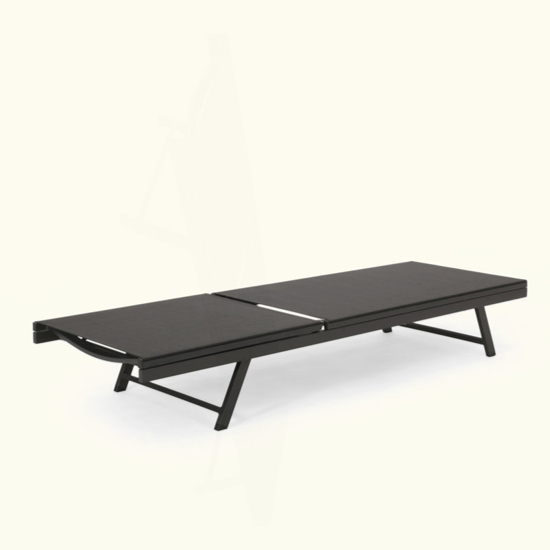 Outdoor Exquisite Set Of Adjustable Chaise Lounges For Ultimate Relaxation, 2Pcs, Black
