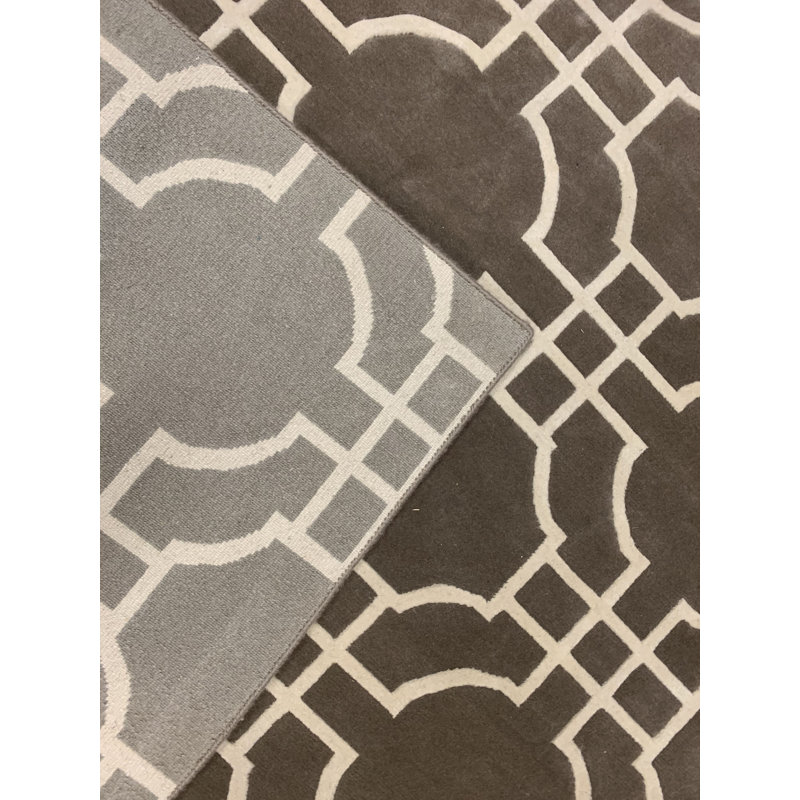 Tapis modernes taupe / crème de la collection olympique