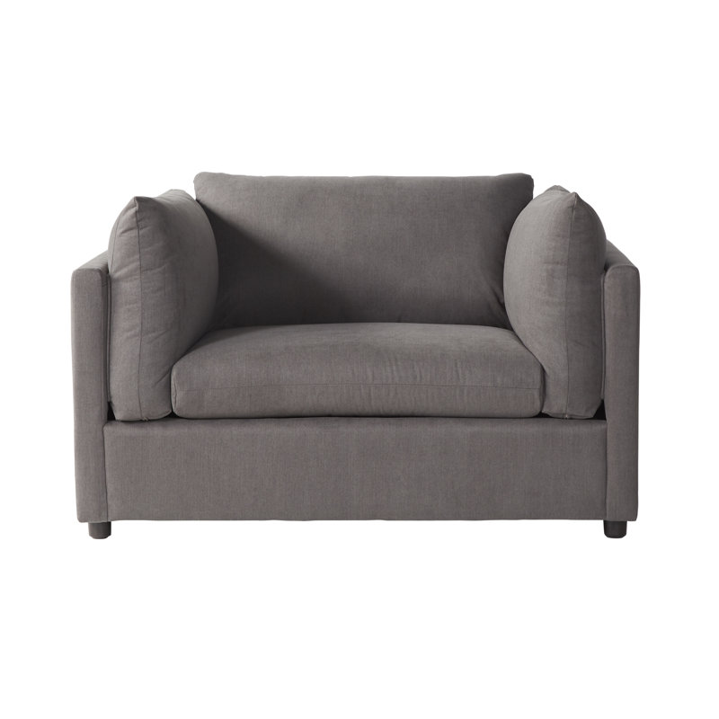 Fauteuil surdimensionné Enda, Gris carbone
