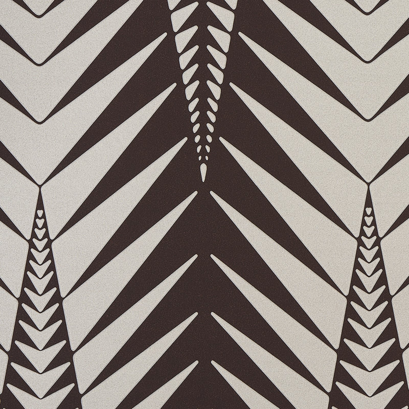 Schumacher x Neisha Crosland Zebra Wallpaper, Brown/Silver