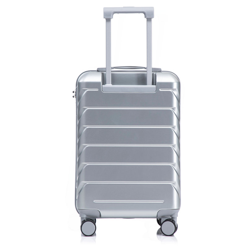 20 Inch ABS Hard Shell Travel Checked Luggage - Scratch Resistant Surface Four Multi-Directional Wheels,  With Combination Lock