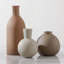 Ensemble de 3 vases en céramique, vases décoratifs maison de ferme rustique, vases en poterie pour bouquet de fleurs de pampas séchées, table, salon, cuisine, chambre à coucher, salle de bain-1150078654