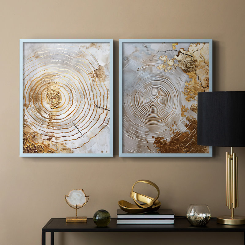 ABSTRACT Series CXLV - reproduction encadrée de qualité supérieure - prête à être accrochée - aucun clou requis - aucun clou requis
