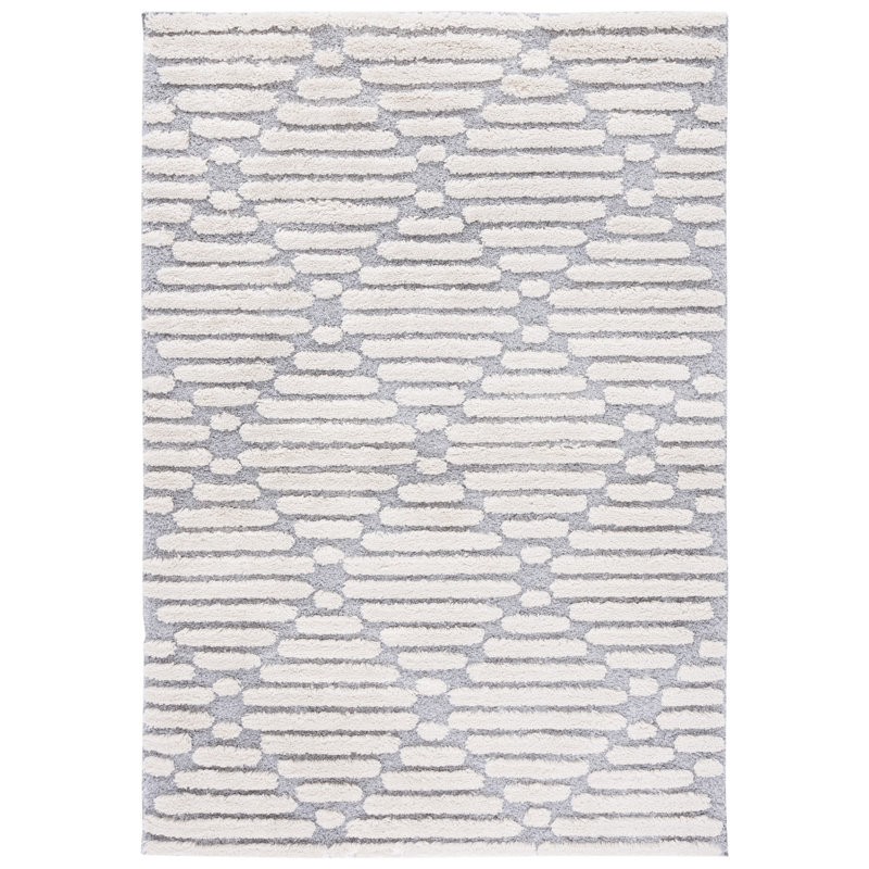 Hi-Lo Shag Performance Geometric Rug, Rectangle 8' x 10'