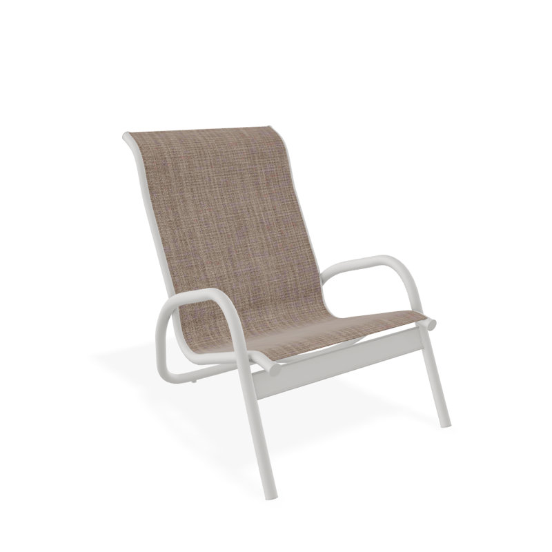 Gardenella Patio Chair, Snow, Augustine Fennel Sunbrella®