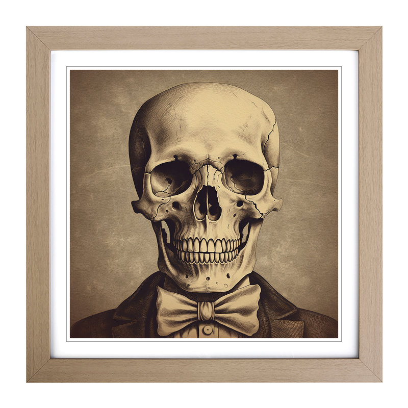 Skeleton Vintage Art - Framed Print