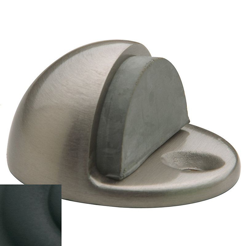Brass Floor Mount Stop, Satin Black