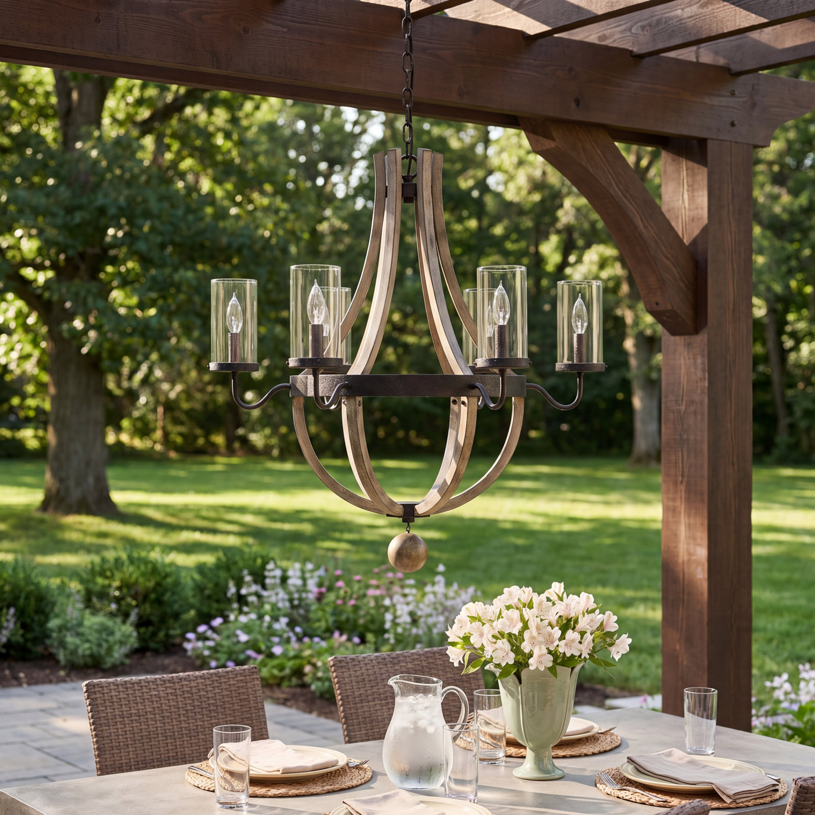 Transparent Outdoor Chandelier