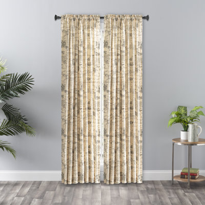 Maillet Semi Sheer Curtain Single Panel
