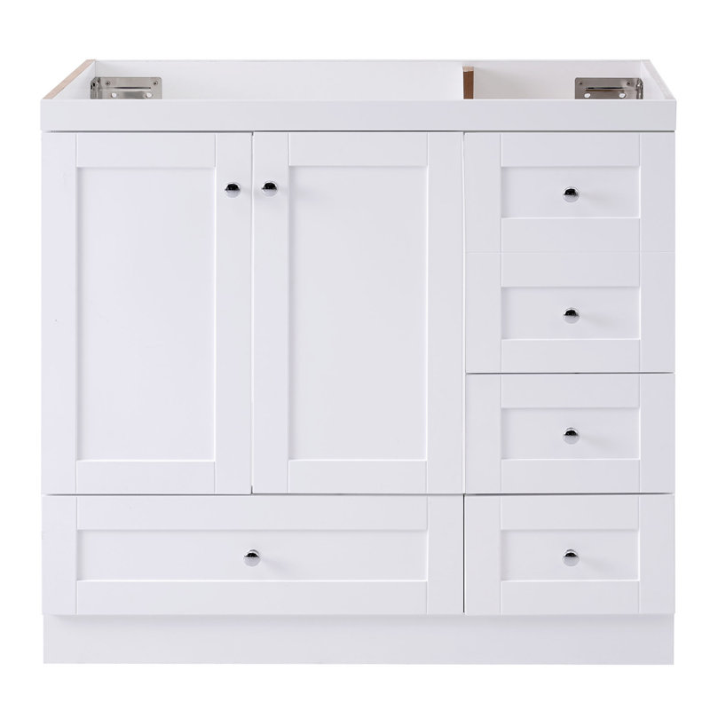 36"  Bathroom Vanity(Sink Not Included), White