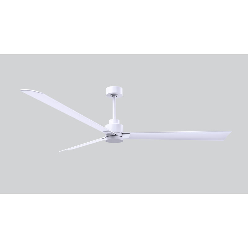 Ventilateur de plafond Alessandra 72, Blanc mat, Blanc mat