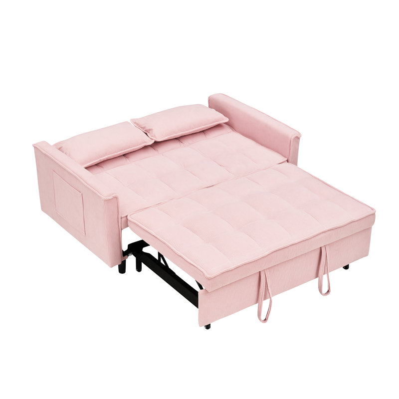 Chaise-lit pliante rose