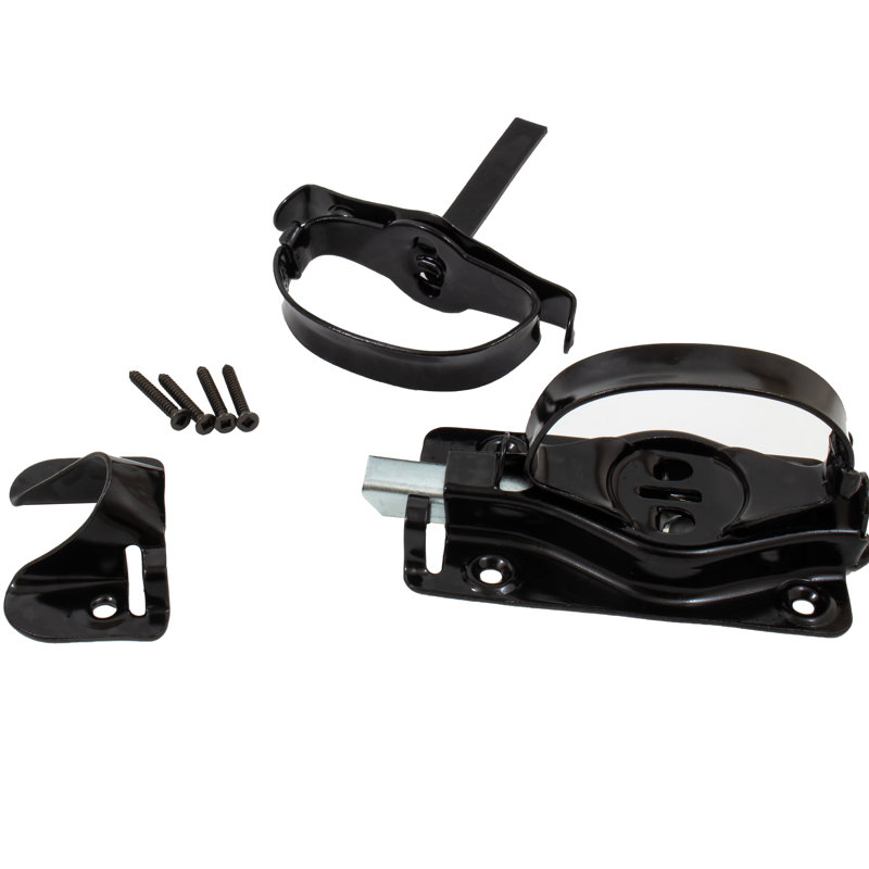 Loquet en acier Whitcomb, Noir