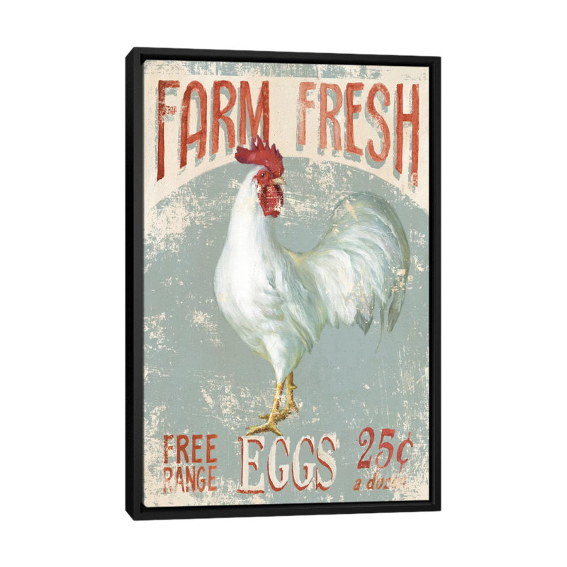 Modern Farmhouse, 26" H x 18" W x 1.5" D, Black Framed Canvas, No Mat