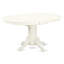 Ensemble de table à manger 5 pièces pour 4 personnes comprenant une table de salle à manger ovale avec rallonge papillon et 4 chaises de salle à manger, lin blanc-2026305100-2014906166
