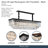 Allure 20-Light Rectangular Crystal LED Chandelier - Matte Black