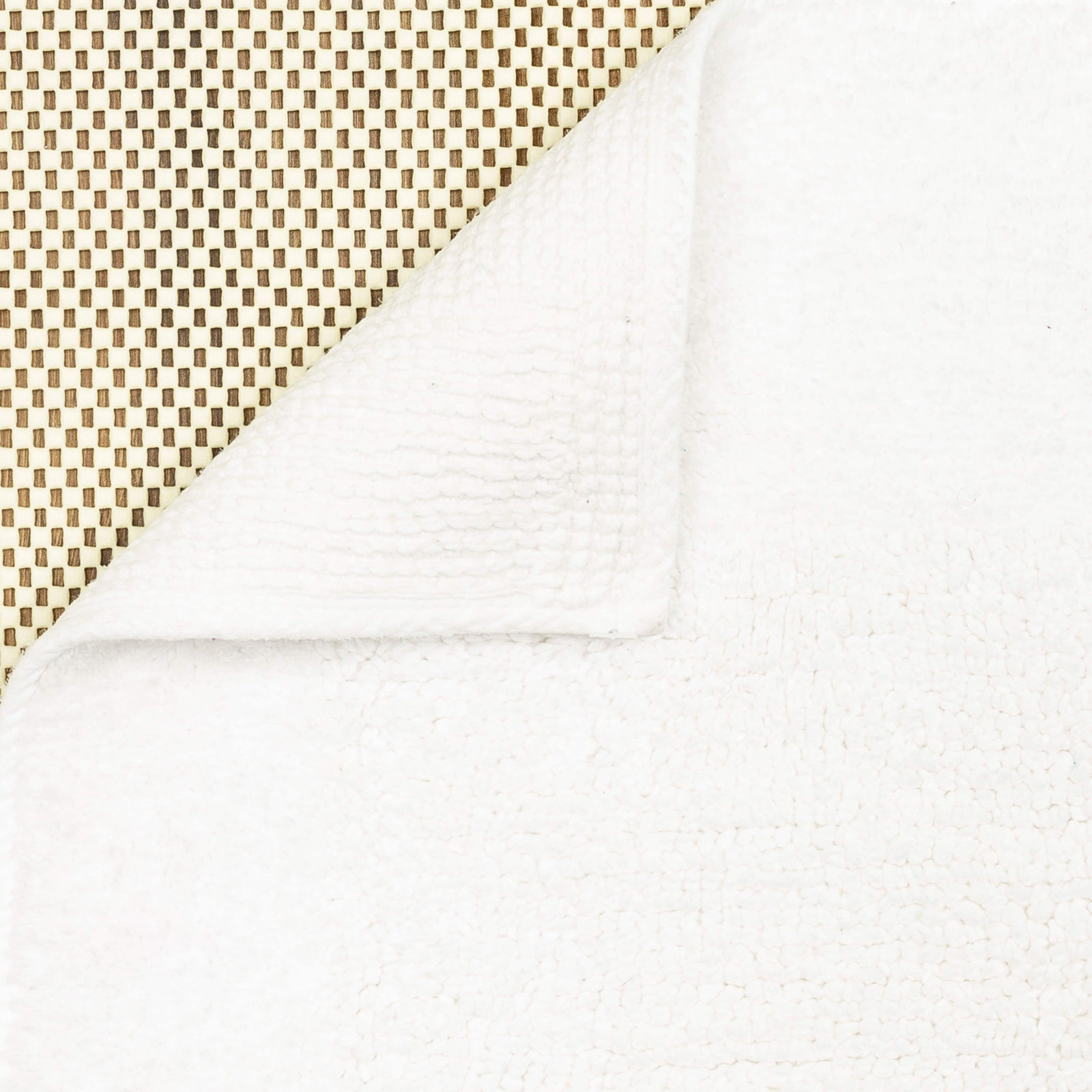 Laverne Cotton Bath Rug, 17" W x 24" L, Arctic White