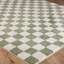 Green Modern Shaggy Washable Rug, Chequered Anti-Slip Rug For Living Room, Dining Room, Bedroom, Kitchen-1671087585