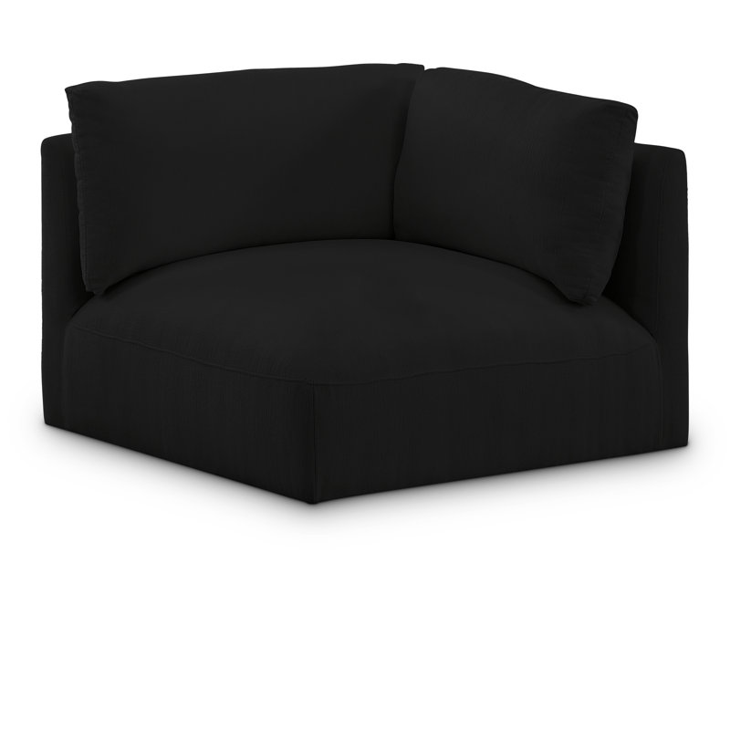 Chaise d'appoint Izayuh, Tissu noir