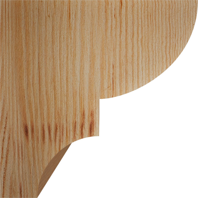 Corbeau Ridgewood, H 6 po x l 5,5 po x P 6 po, Sapin de Douglas, Lisse