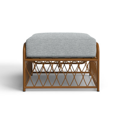 Cane Rectangle Outdoor Ottoman Patio Ottoman