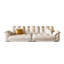 Coussin modulaire beige en polyester-1044055319