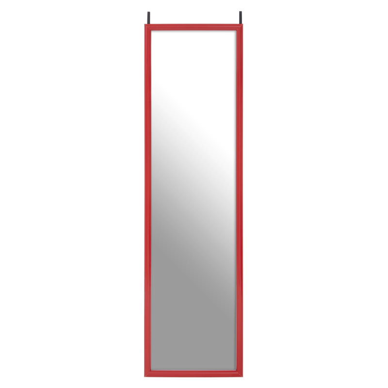 Overdoor Full Length Mirror, Red