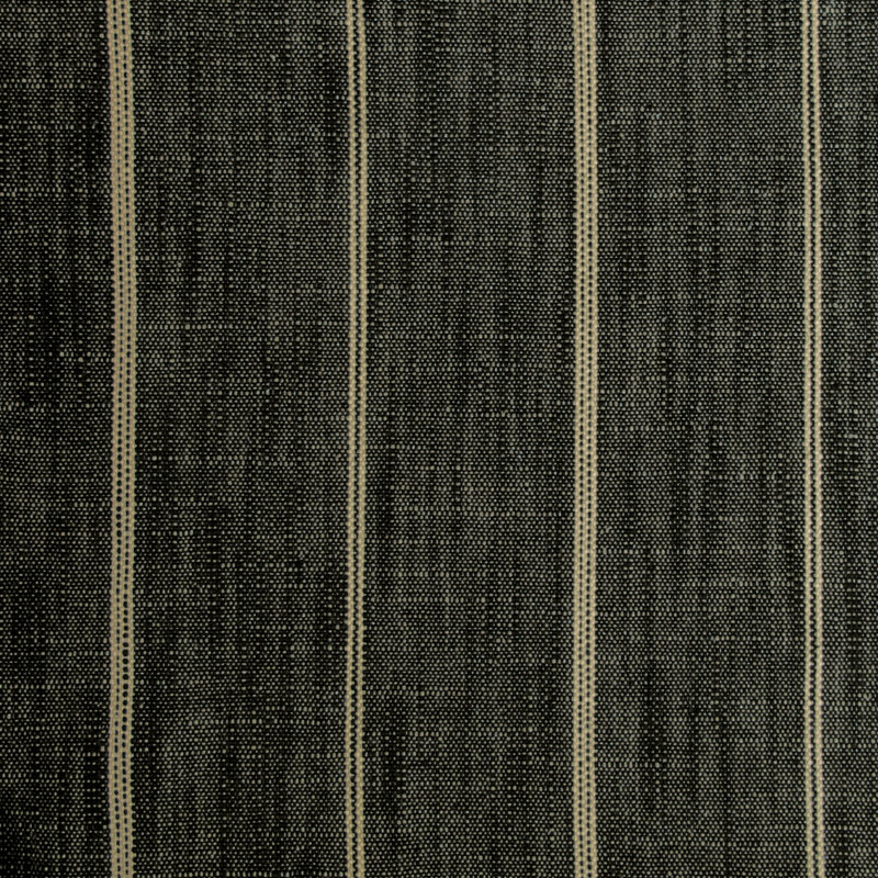Clara Striped Cotton Blend Reversible Pillow Cover, 22" x 22", Black, Polyester/Polyfill