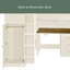 Lit mezzanine double avec tiroirs Angelynne Kids