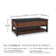 Table basse à plateau relevable Crisfield