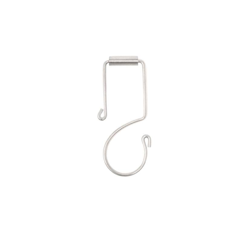 Stainless Steel Rust Resistant Shower Curtain Hook, Brushed Nickel