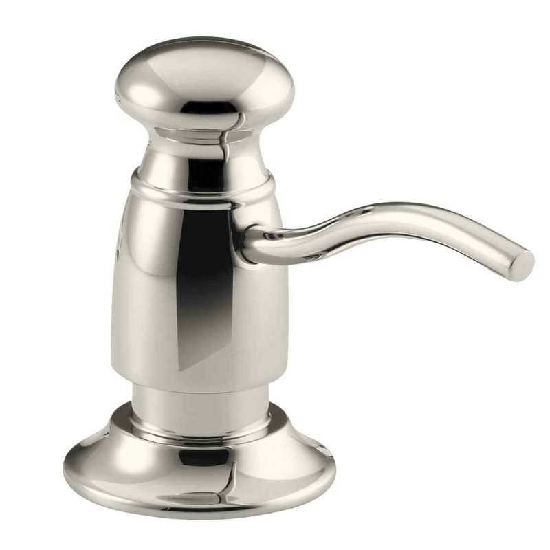 Traditional Design Soap/Lotion Dispenser, Vibrant Polished Nickel