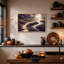 Art mural sur toile, "Stepping Stones Crossing Sepia Forest Stream"-1982621690