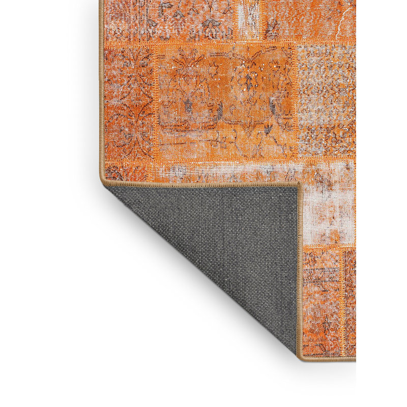 Tapis orange / beige, Rectangle 7 pi x 9 pi