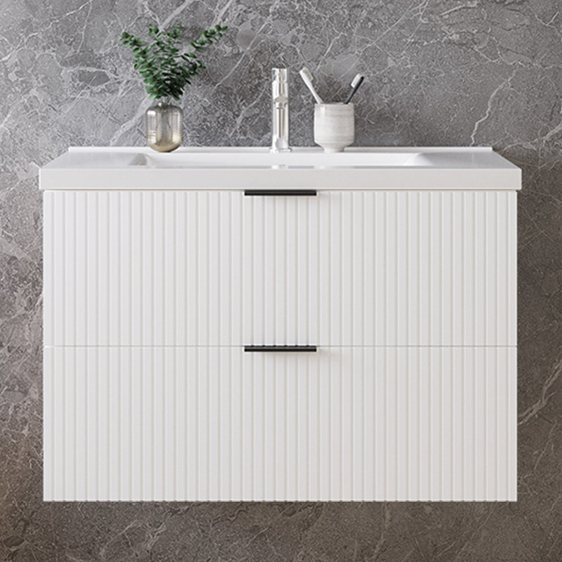 790mm Single Bathroom Vanity with Integrated Ceramic Basin
