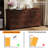 Jasonpaul 52" Farmhouse 7 Drawer Dresser, Scratch-Resistant Engineered Wood, Storage Organizer for Bedroom, Living Room, Study-1869381036