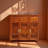 Purely solid wood storage shoe cabinet